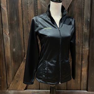 Crocs black full zip sweater jacket